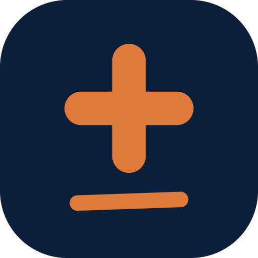TeachSmartHQ app icon — orange plus and underline on a navy rounded tile